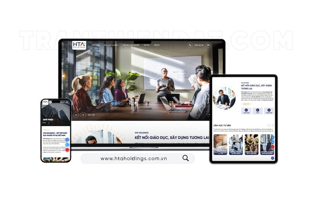 Dự án thiết kế website HTA Holdings